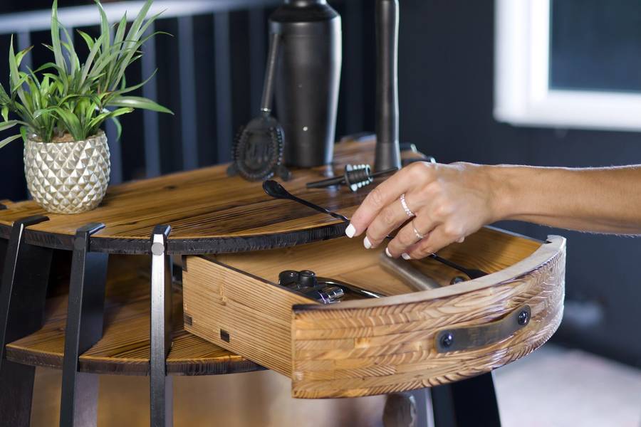 Dettaglio del legno lavorato a mano