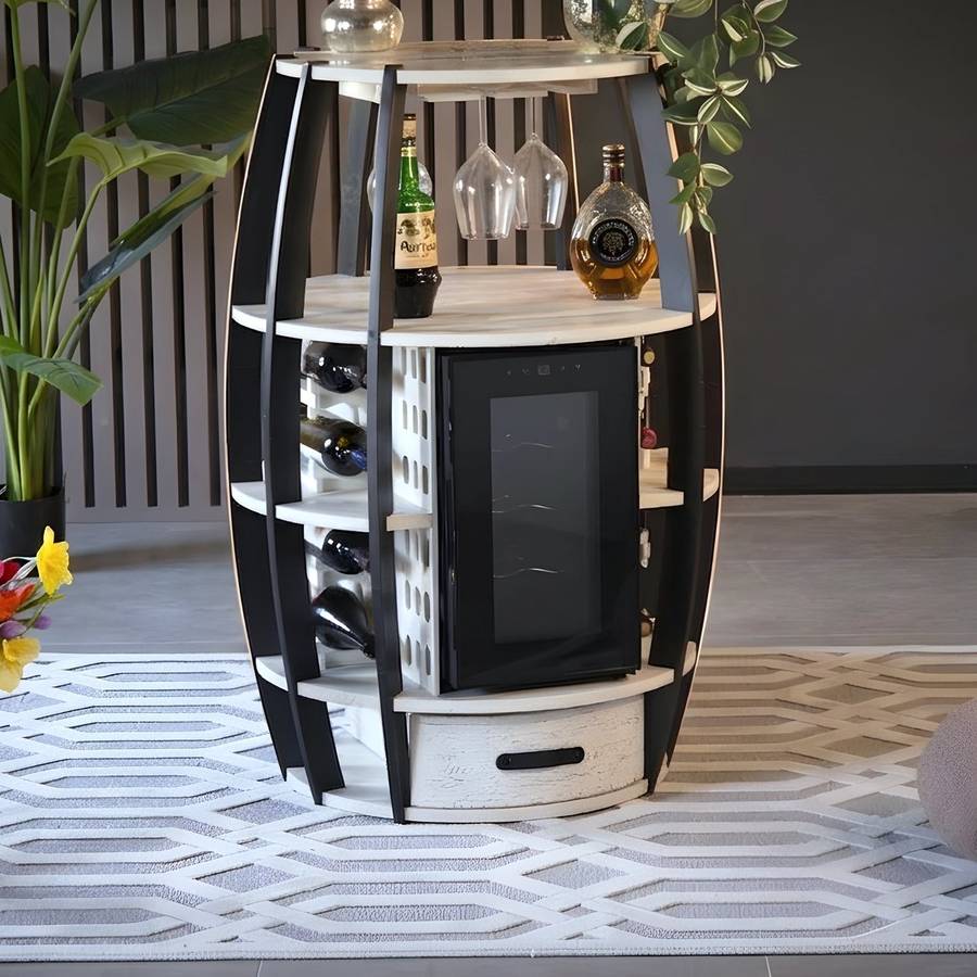 Botte intera con cantinetta refrigerata